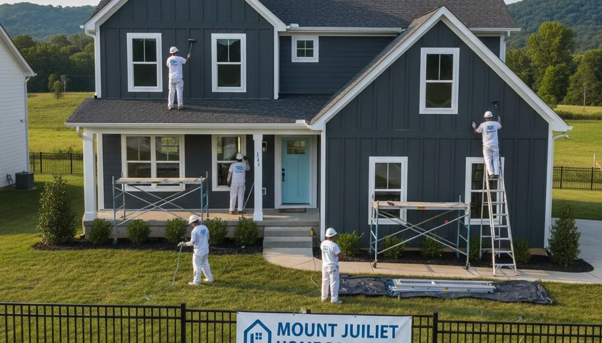 House painting crew serving Nashville, TN with professional residential painting services