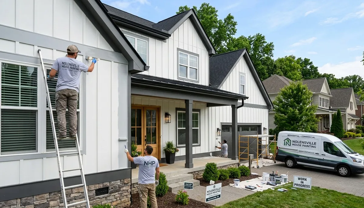 Professional house painters in Nashville TN providing expert residential exterior painting services